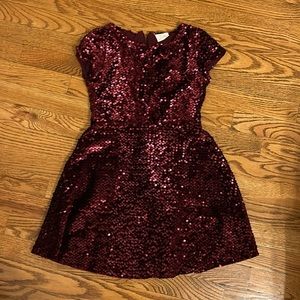Cute red sequin dress from Zara kids, size 7